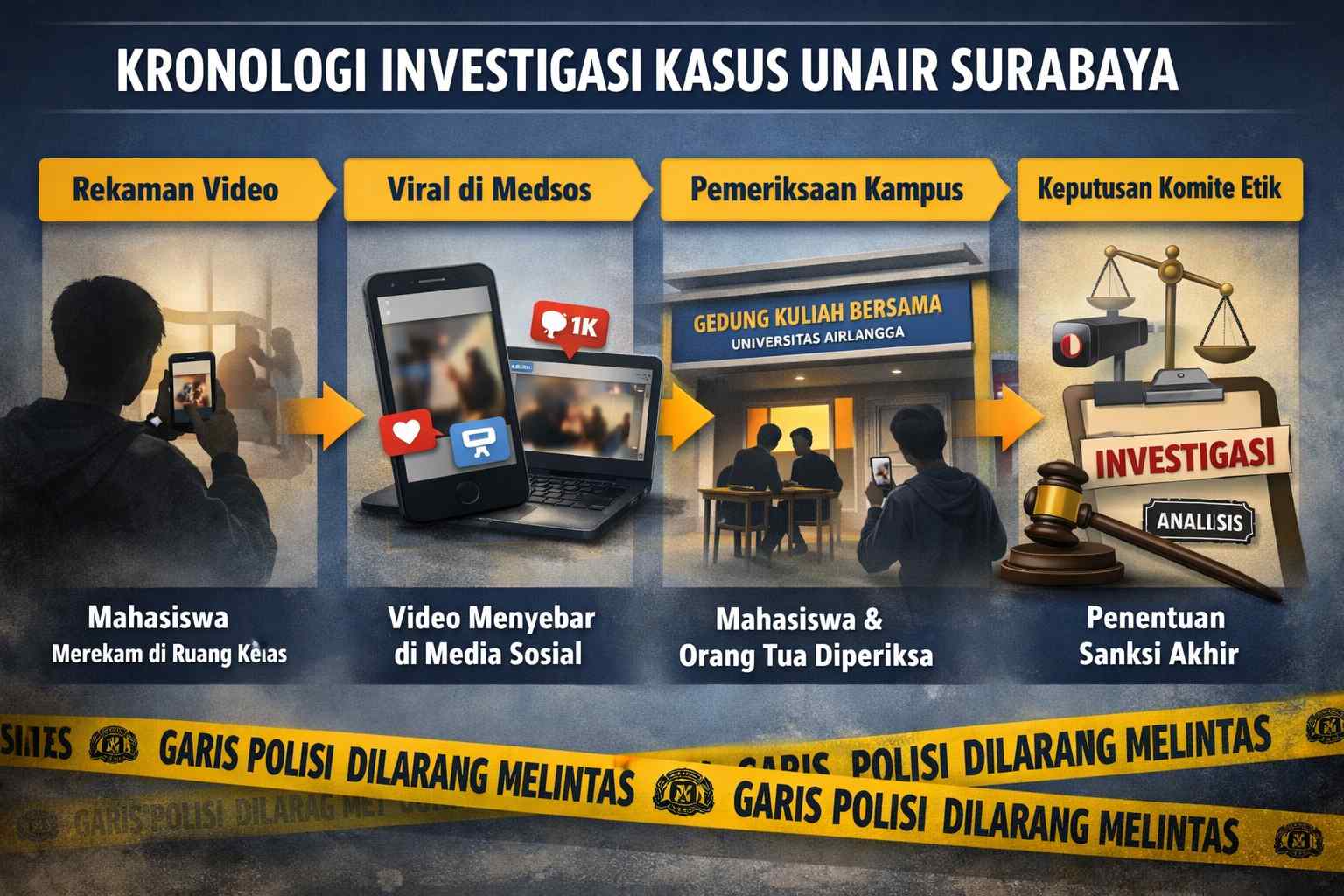 Video Asusila Unair Surabaya Tunggu Putusan Komite Etik