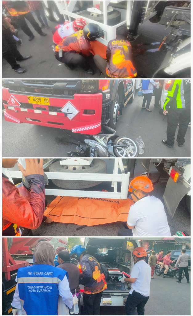 Kecelakaan Maut Surabaya Tewaskan Perempuan di Semampir